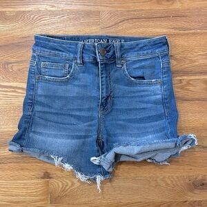 Women's Blue Denim Shorts